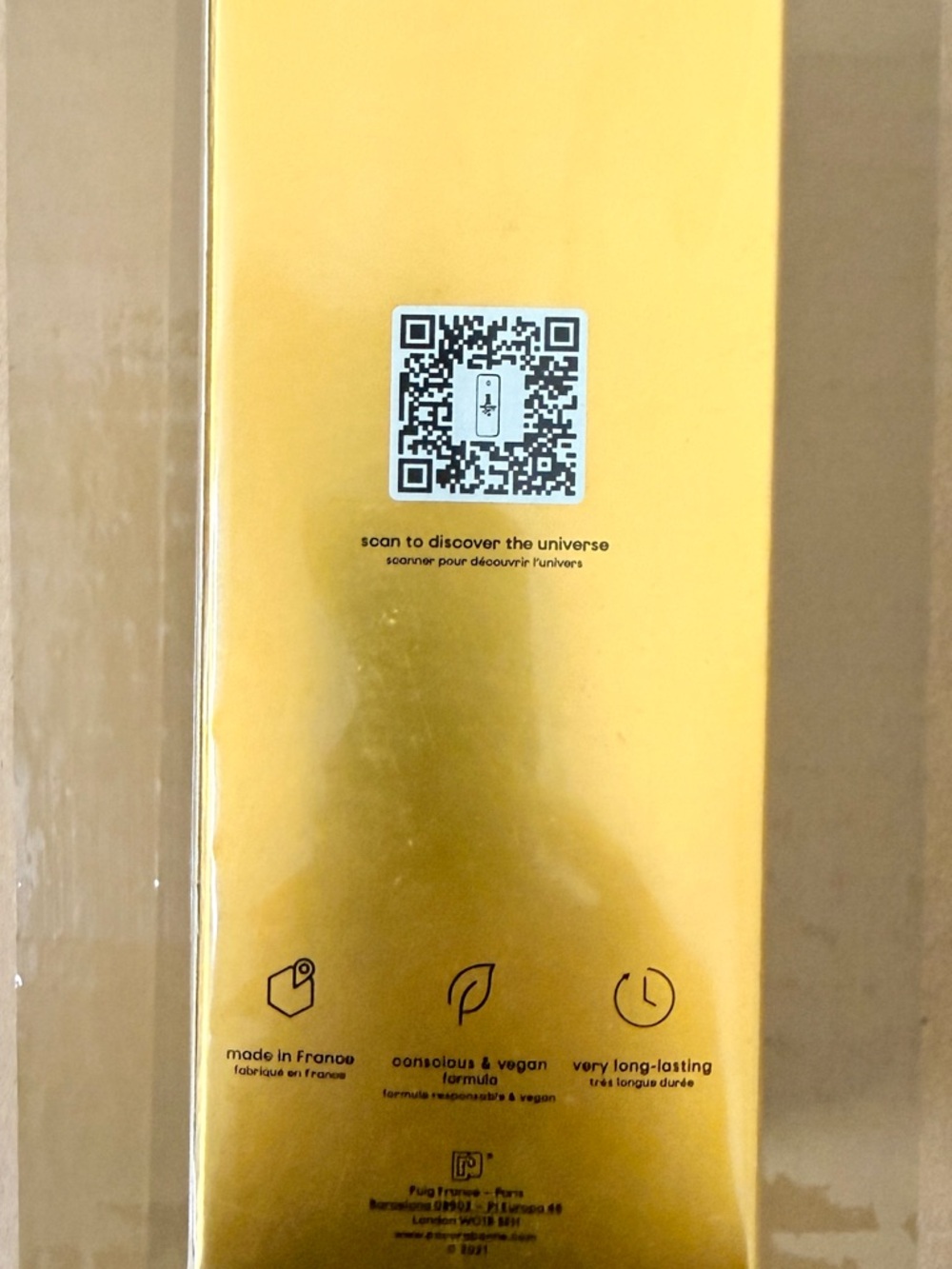 Paco Rabanne Gold Box with QR Detail
Tester - Picture 2 of 5